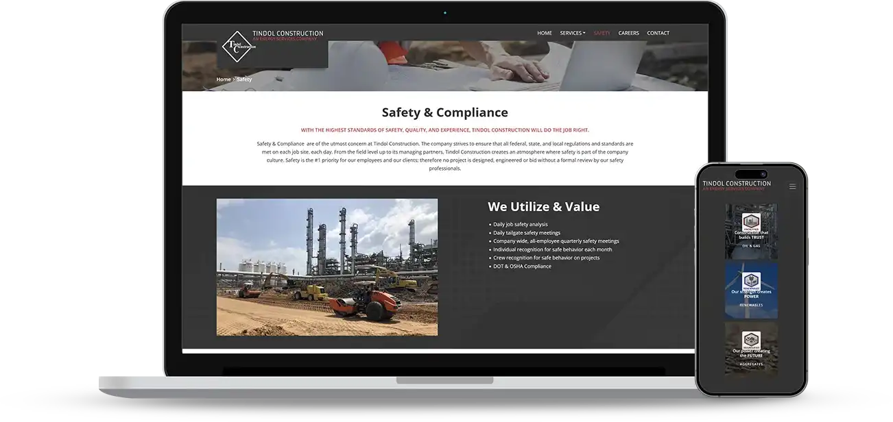 Web Design Challenges Faced By Tindol Construction