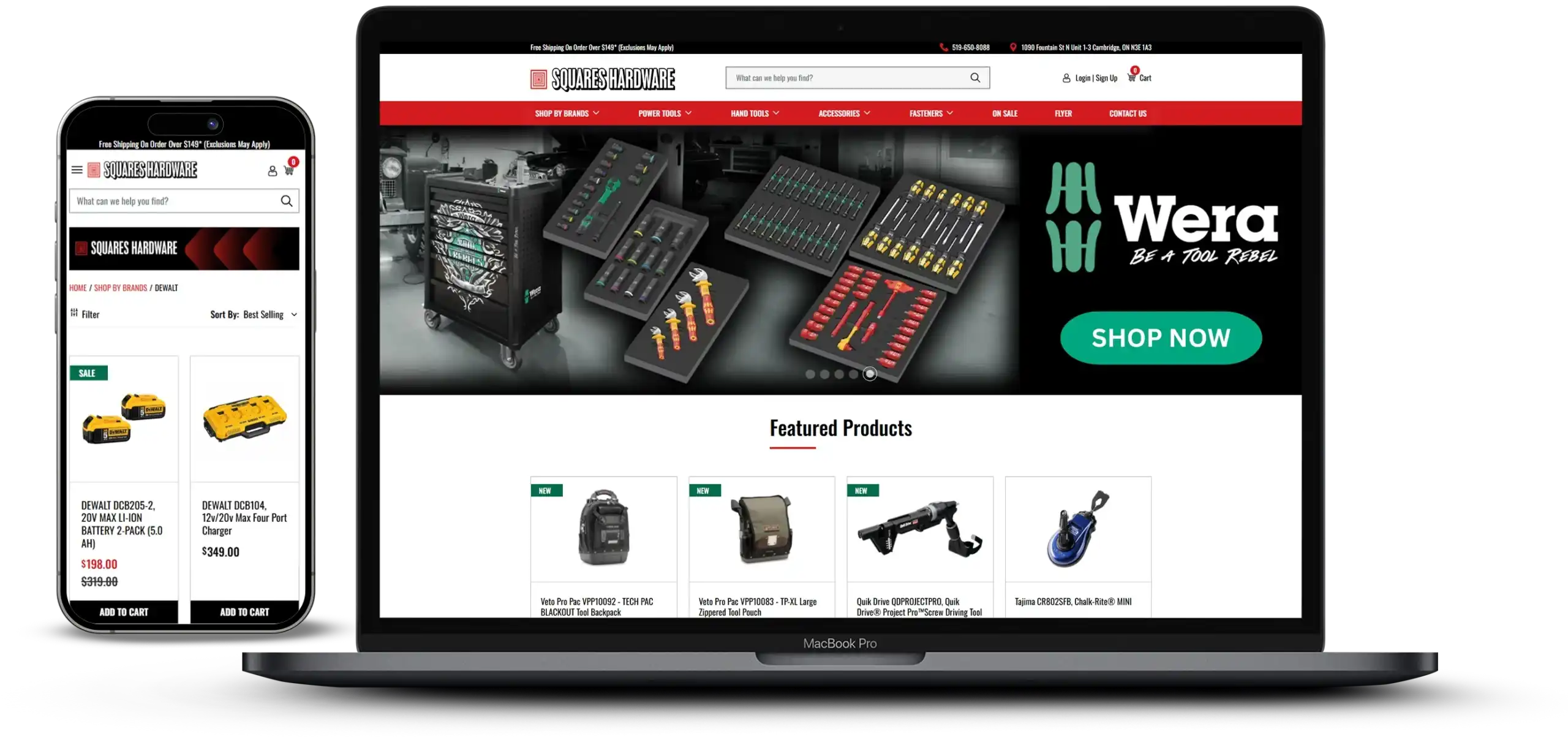 Squares Hardware Web Design Case Study Squares Hardware Web Design Case Study