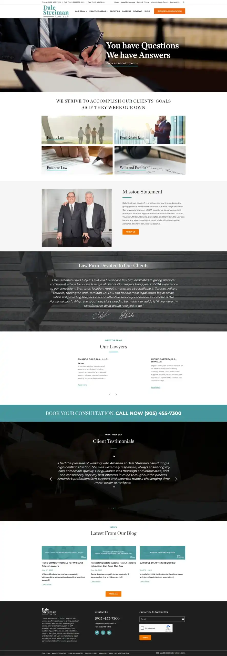 Web Design Success for Dale Streiman Delivered Results Web Design Success for Dale Streiman Delivered Results