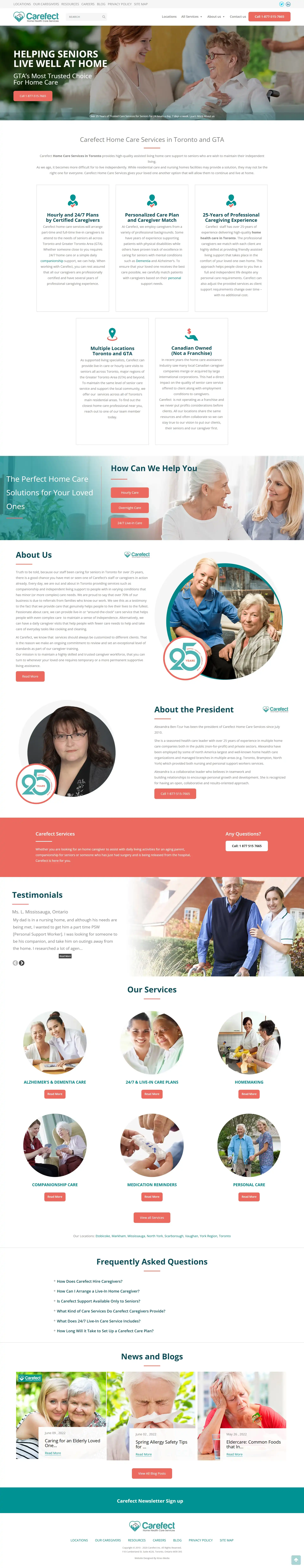 Web Design Success for Carefect Delivered Results Web Design Success for Carefect Delivered Results