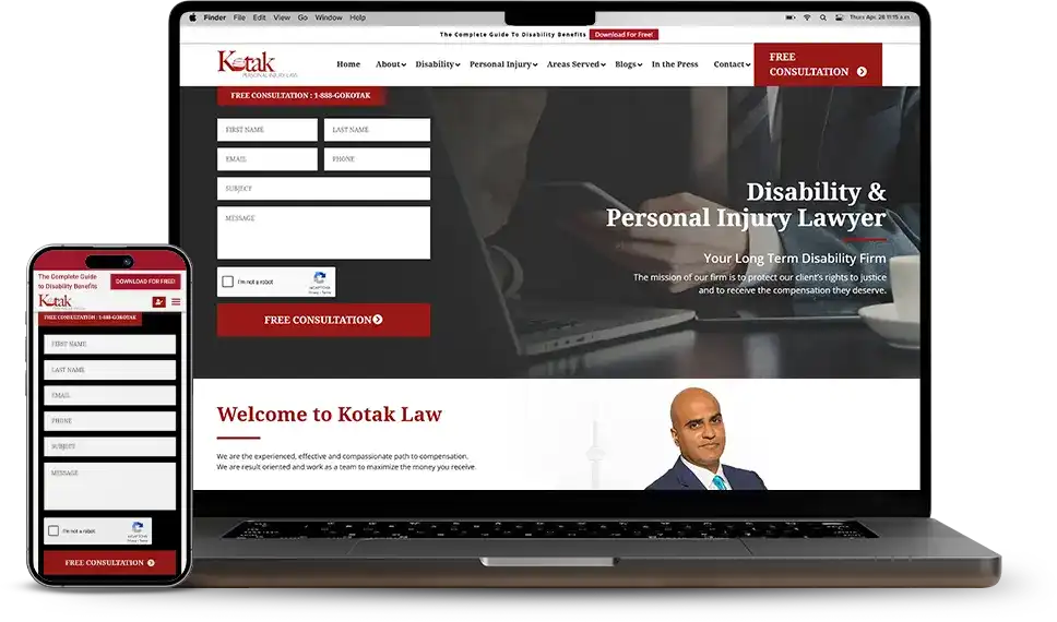 Kotak Law Web Design Case Study Kotak Law Web Design Case Study