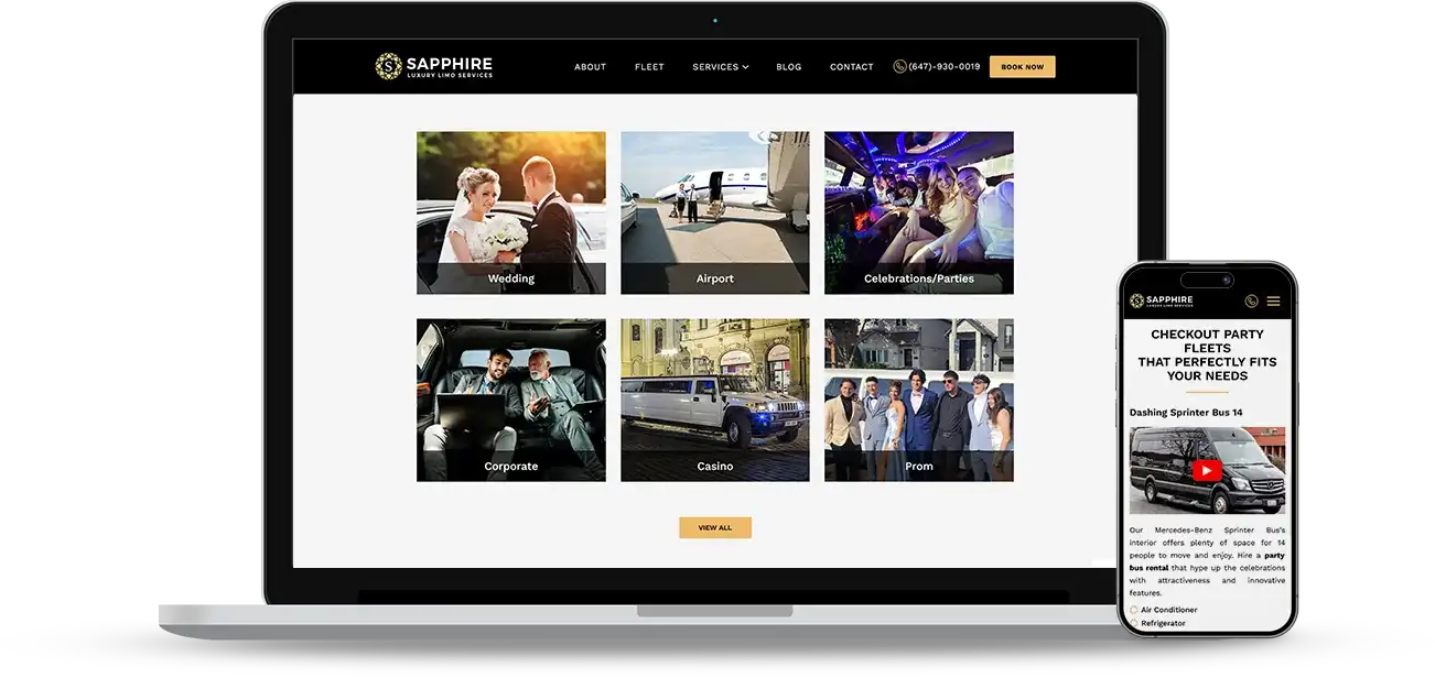 Web Design Challenges Faced by Sapphire Limo Web Design Challenges Faced by Sapphire Limo