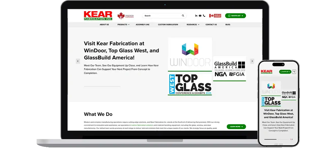 Web Design Challenges Faced By Kear Fabrication Inc. Web Design Challenges Faced By Kear Fabrication Inc.