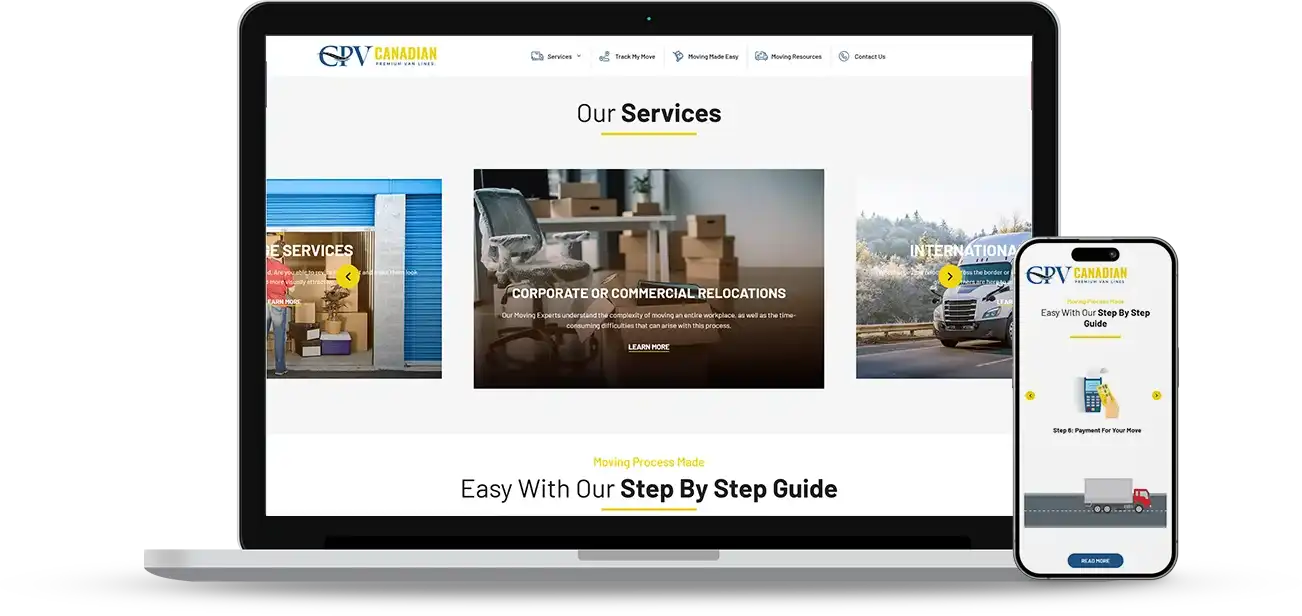 Web Design Challenges Faced by Canadian Premium Van Lines Web Design Challenges Faced by Canadian Premium Van Lines