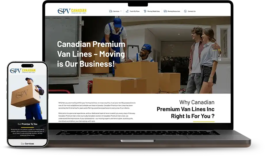 Canadian Premium Van Lines Web Design Case Study Canadian Premium Van Lines Web Design Case Study